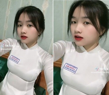 (clip sex) Hot girl trường THPT lộ clip doggy